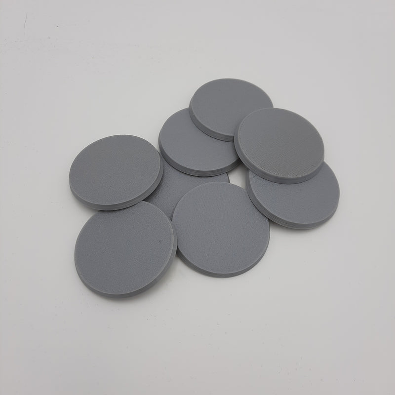 Bases - Base ronde 50 mm pour figurines (kit de 8) - DnD - Warhammer - Non peint