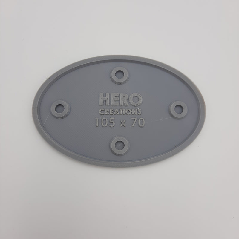 Base ovale 70 mm x 105 mm (kit de 3)