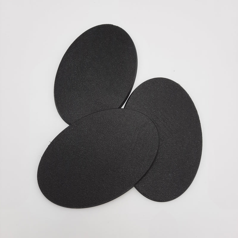 Base ovale 70 mm x 105 mm (kit de 3)