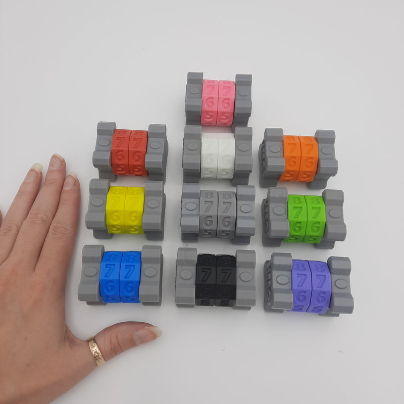Accessoires de jeux - Compteur de points 2 anneaux (Magic the Gathering - Gloomhaven - Jeux de sociétés)