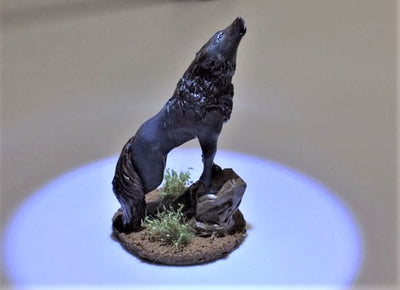 Figurine miniature - Loup - DnD -Fate of the Norns - Gris/Non peint