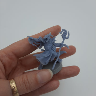 Figurine miniature - Hommes-Dragons - Dragonfolks - DnD - Gris / Non peint