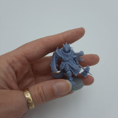 Figurine miniature - Hommes-Dragons - Dragonfolks - DnD - Gris / Non peint