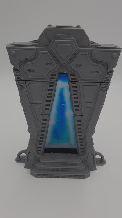 Décors miniature - Portail -  Portail du Nexus - DnD - Warhammer - Gris/Non peint