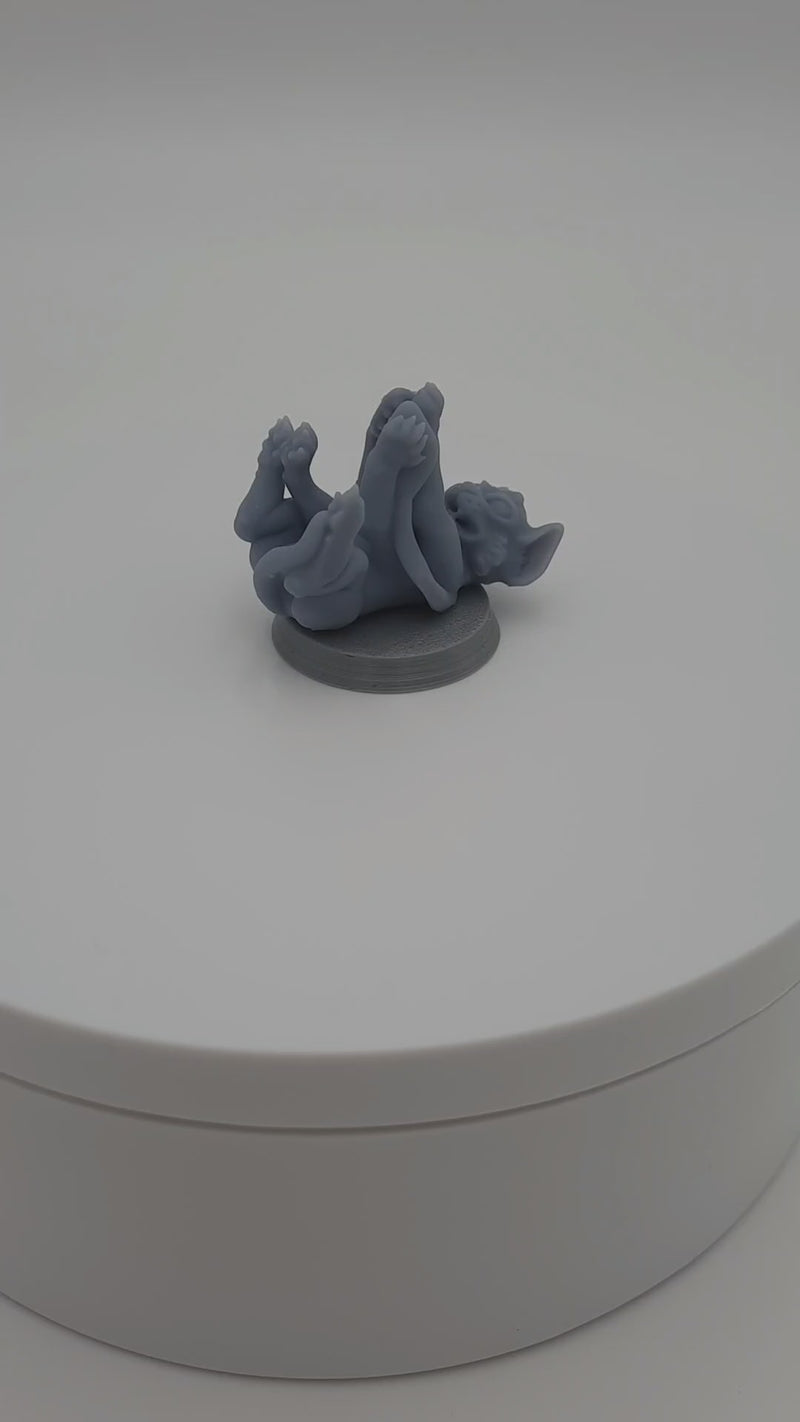 Bête éclipsante, bébé (Baby Displacer Beast) - Gris/Non peint
