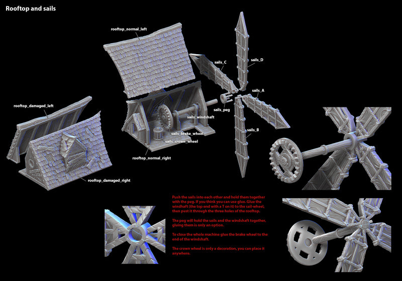 Windmill - Grey/Unpainted