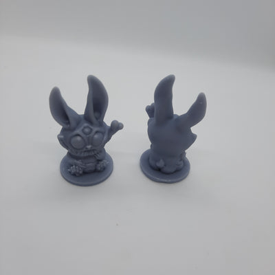 Figurine miniature - Lapereaux-garous (2 figurines) - DnD - Gris/Non peint