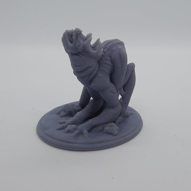 Figurine miniature - Lézards sapiens - DnD - Gris/Non peint