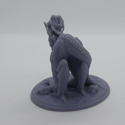 Figurine miniature - Lézards sapiens - DnD - Gris/Non peint