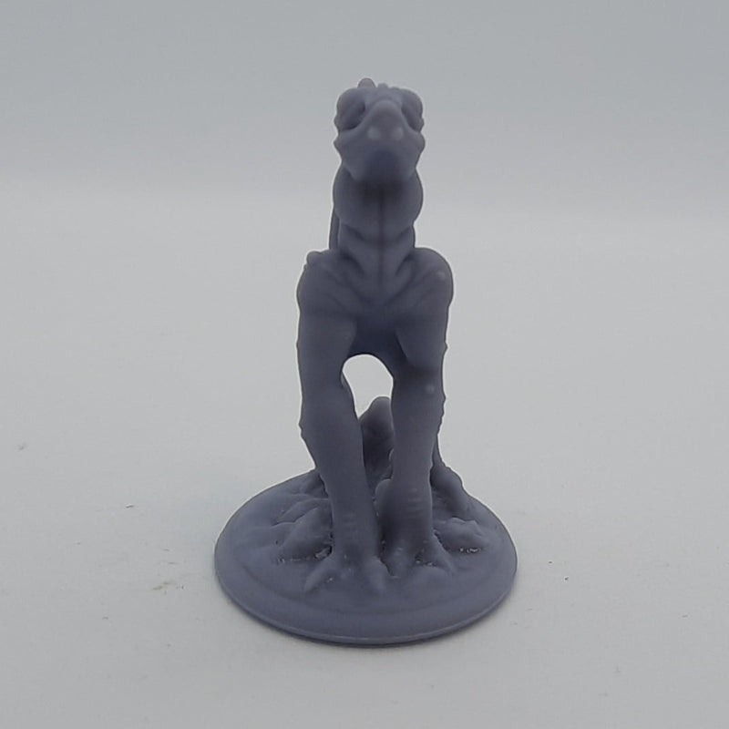 Figurine miniature - Lézards sapiens - DnD - Gris/Non peint