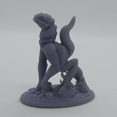 Figurine miniature - Lézards sapiens - DnD - Gris/Non peint