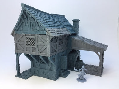 Blacksmith's workshop (2 roof options) - Unpainted