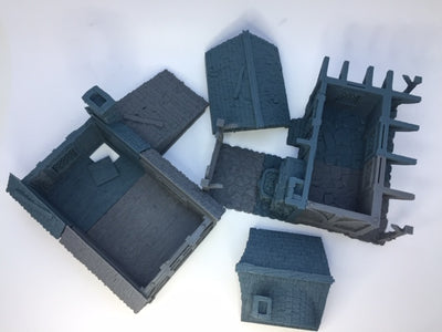 Blacksmith's workshop (2 roof options) - Unpainted