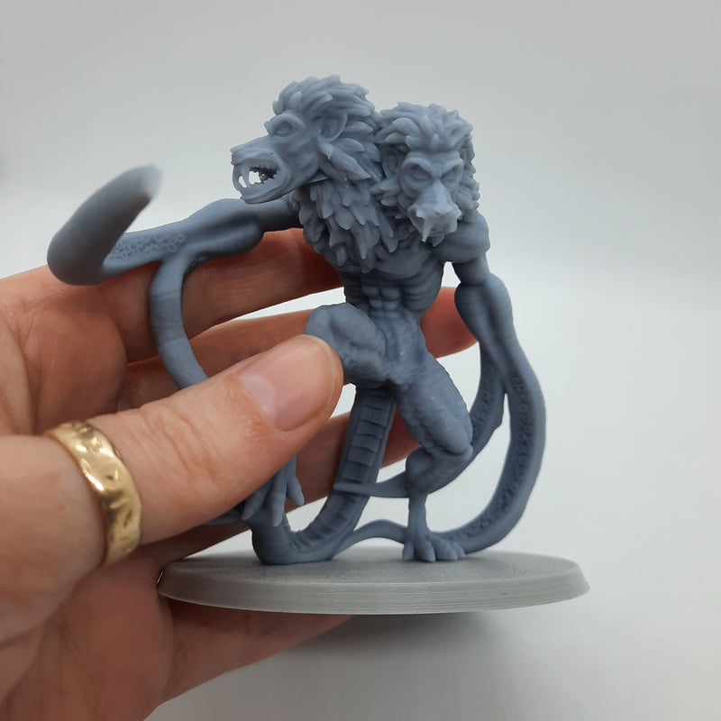 Figurine miniature - Démogorgon - DnD - Gris/Non peint