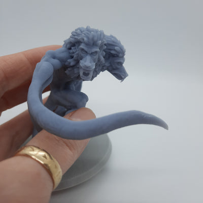 Figurine miniature - Démogorgon - DnD - Gris/Non peint