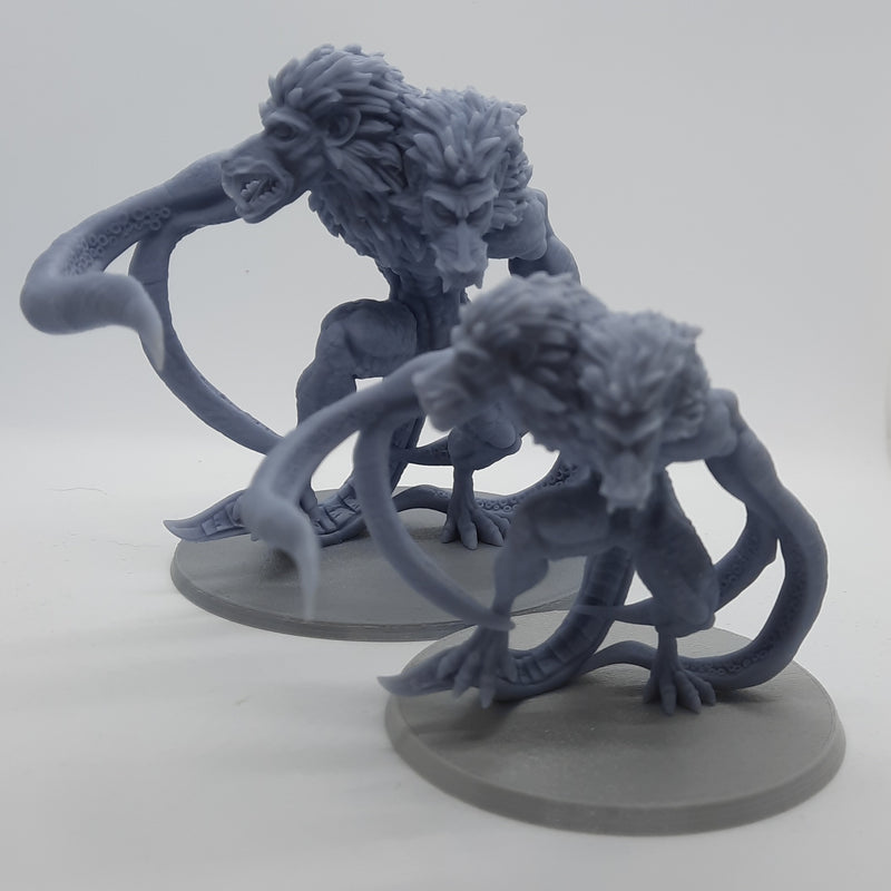 Figurine miniature - Démogorgon - DnD - Gris/Non peint