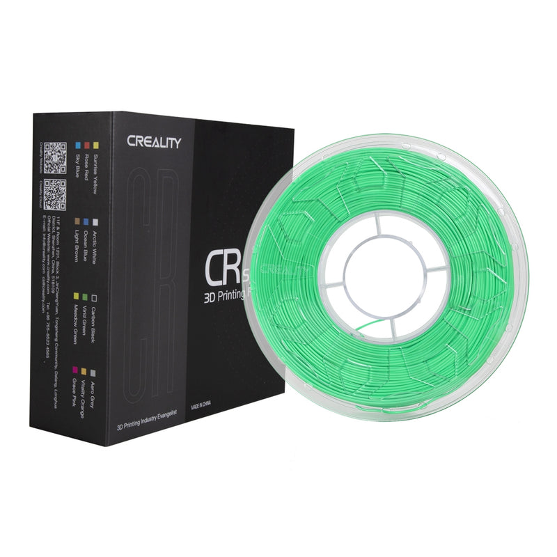 CREALITY CR-PLA Series Filament PLA pour imprimante 3D, tolérance +/- 0,02 mm, 1,0 kg, 1,75 mm VERT