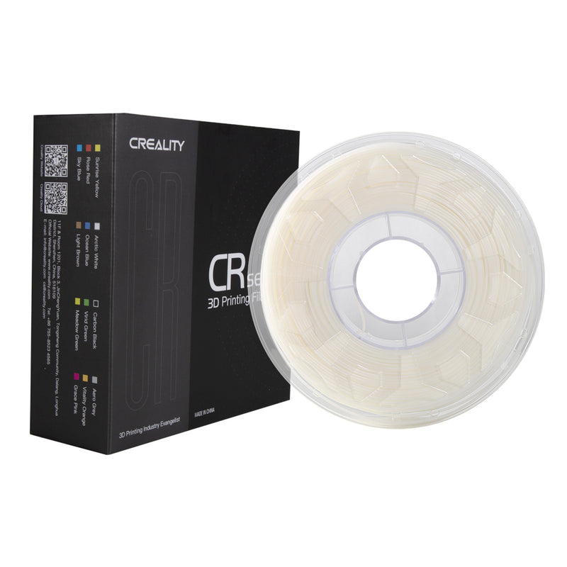 CREALITY CR-PLA Series Filament PLA pour imprimante 3D, tolérance +/- 0,02 mm, 1,0 kg, 1,75 mm BLANC