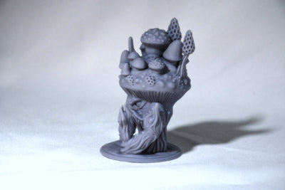 Figurine miniature - Champignon guerrier - DnD - Gris/Non-Peint