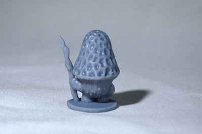 Figurine miniature - Champignon morille (Moril) - DnD - Gris/non peint