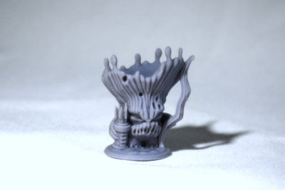 Figurine miniature - Champignon chanterelle - DnD -Gris/Non peint