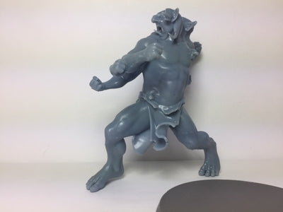 Figurine miniature - Troll sanguinaire (Dire Troll) - DnD - Gris/Non peint