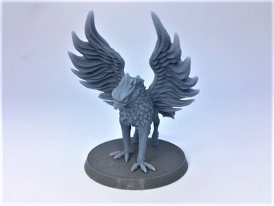 Figurine miniature - Griffon Royal - DnD - Gris/Non peint