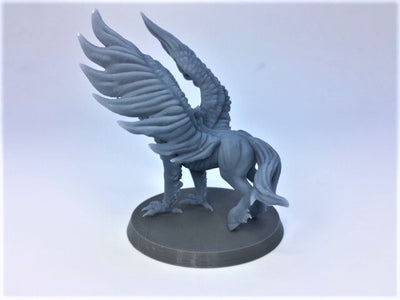 Figurine miniature - Griffon Royal - DnD - Gris/Non peint