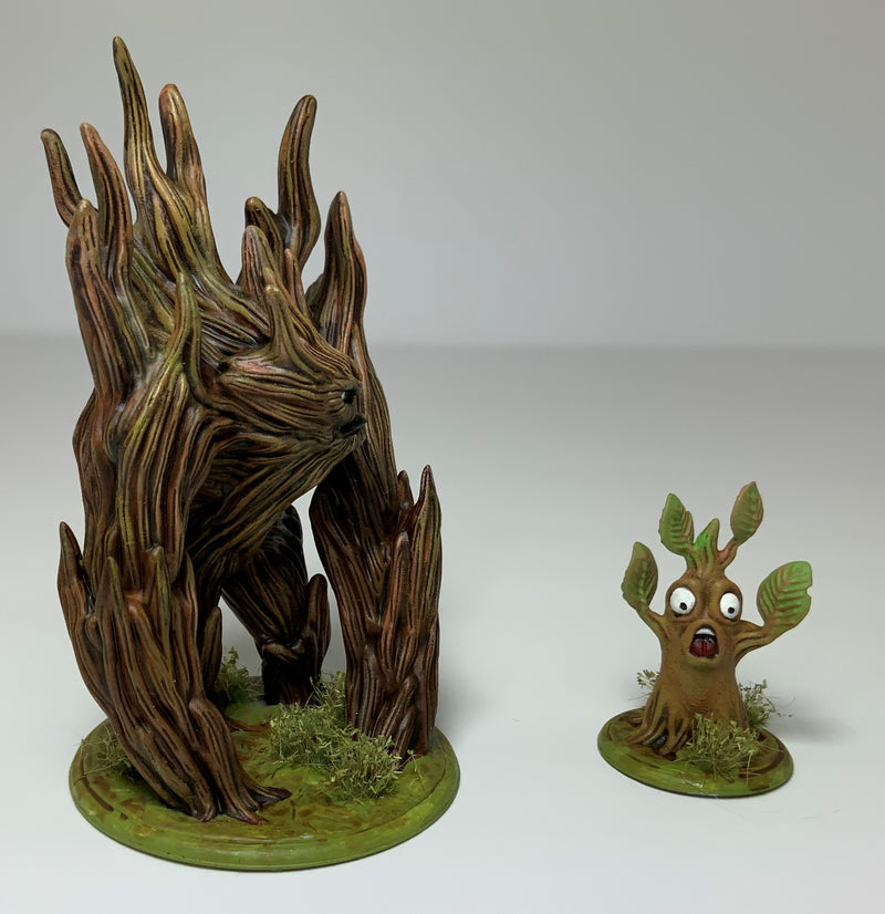 Figurine miniature - Sylvanien (Treant) - DnD - Gris/Non peint