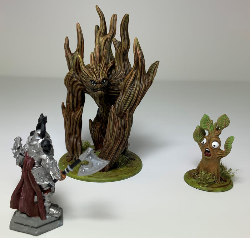 Figurine miniature - Sylvanien (Treant) - DnD - Gris/Non peint