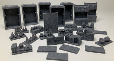 Bookcases and china cabinets - Grey/Unpainted