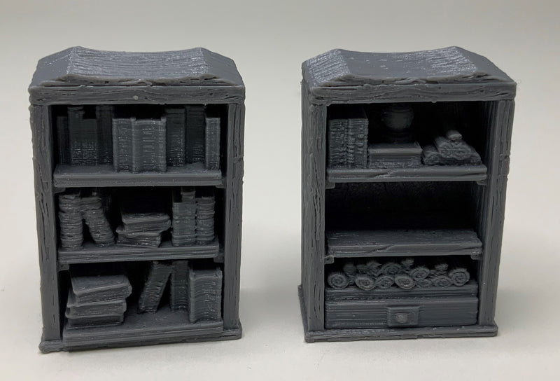 Bookcases and china cabinets - Grey/Unpainted