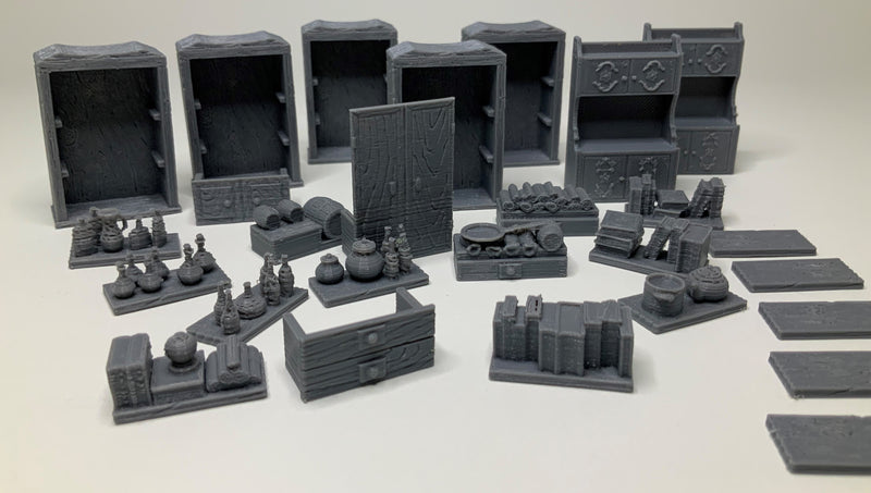 Bookcases and china cabinets - Grey/Unpainted