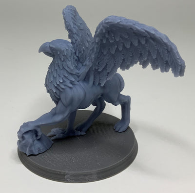 Figurine miniature - Griffon - DnD - Gris/Non peint