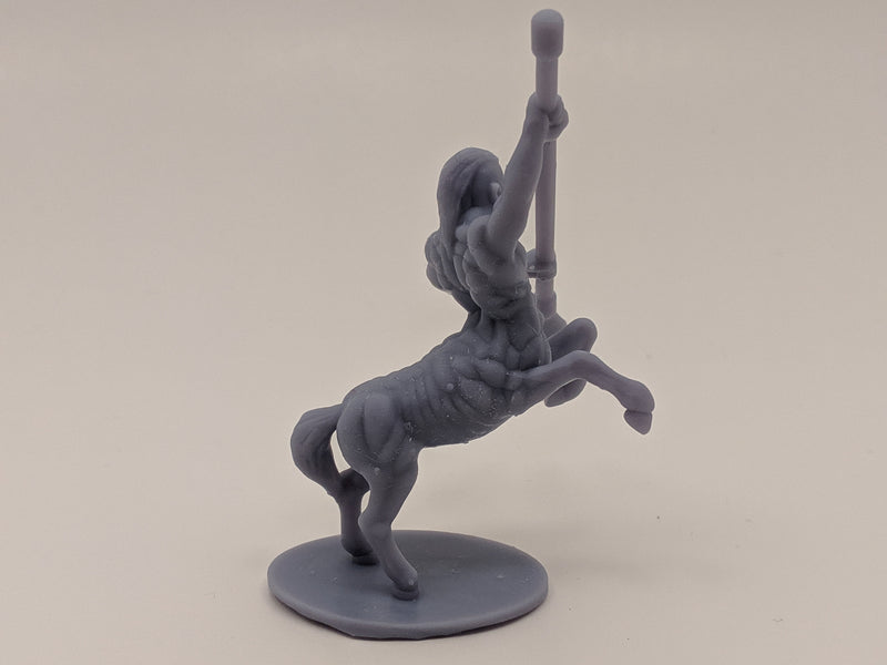 Figurine miniature - Centaure (Centaur) - DnD - Gris/non peint