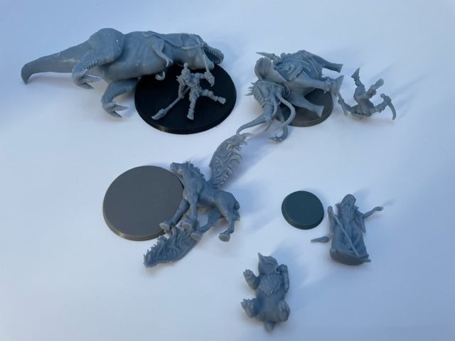 Figurine miniature - Liquidation - figurines  - DnD - Gris/ Non peint